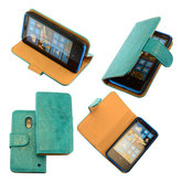 Bestcases Vintage Turquoise Bookstyle Cover Hoesje voor Nokia Lumia 620