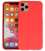 Color Backcover voor iPhone 11 Pro Max Rood