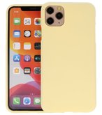 Color Backcover voor iPhone 11 Pro Geel