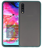 Kleurcombinatie Hard Case voor Samsung Galaxy A70 Donker Groen
