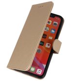 Bookstyle Wallet Cases Hoes voor iPhone 11 Pro Goud