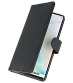 Bookstyle Wallet Cases Hoes voor Samsung Galaxy Note 10 Zwart