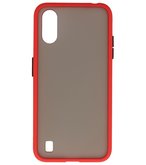 Kleurcombinatie Hard Case voor Samsung Galaxy A01 Rood