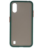 Kleurcombinatie Hard Case voor Samsung Galaxy A01 Donker Groen