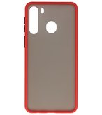 Kleurcombinatie Hard Case voor Samsung Galaxy A21 Rood