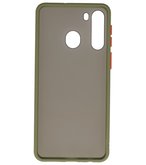 Kleurcombinatie Hard Case voor Samsung Galaxy A21 Groen