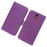 BestCases Lila Echt Leer Booktype Hoesje voor Samsung Galaxy Note 3 Neo