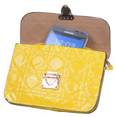 BestCases Geel Design Trendy Smartphone Wallet Kleine Handtas Schoudertas