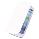 Bestcases Wit Map Case Book Cover Hoesje voor Samsung Galaxy S4