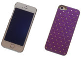 Backcover Purple Met Strass-Steentjes Hoesje voor Apple iPhone 5 / 5s