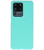 Color Telefoonhoesje voor Samsung Galaxy S20 Ultra Turquoise