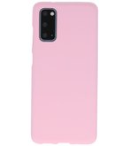 Color Telefoonhoesje voor Samsung Galaxy S20 Roze