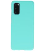 Color Telefoonhoesje voor Samsung Galaxy S20 Turquoise