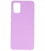 Color Telefoonhoesje voor Samsung Galaxy A71 Paars