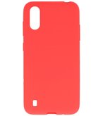 Color Telefoonhoesje voor Samsung Galaxy A01 Rood