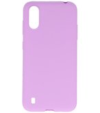 Color Telefoonhoesje voor Samsung Galaxy A01 Paars