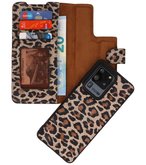 Bestcases Luipaard 2 in 1 Leer Bookstyle Hoesje voor Samsung Galaxy S20 Ultra