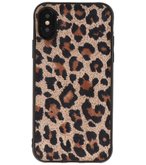 Bestcases Luipaard Leer Back Cover Telefoonhoesje iPhone X - iPhone Xs