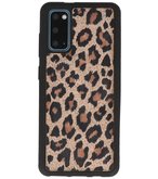 Bestcases Luipaard Leer Back Cover Telefoonhoesje Samsung Galaxy S20