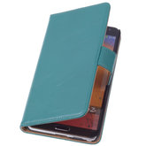 PU Leder Groen Hoesje voor Samsung Galaxy Note 3 Book/Wallet Case/Cover