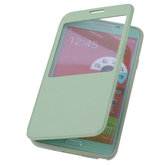 View Cover Groen Hoesje voor Samsung Galaxy Note 3 Neo Stand Case TPU Book-style