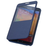 View Cover Blauw Hoesje voor Samsung Galaxy Note 3 Stand Case TPU Book-style