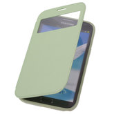 View Cover Groen Hoesje voor Samsung Galaxy Note 2 Stand Case TPU Book-style