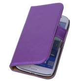 PU Leder Lila Hoesje voor Samsung Galaxy Grand Neo Book/Wallet Case/Cover