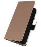 Pasjeshouder Telefoonhoesje voor Huawei P40 Lite - Goud Pasjeshouder Telefoonhoesje voor Huawei P40 Lite - Goud
