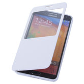 View Cover Wit Hoesje voor Samsung Galaxy Note 3 Stand Case TPU Book-style