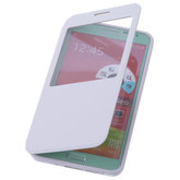 View Cover Wit Hoesje voor Samsung Galaxy Note 3 Neo Stand Case TPU Book-style
