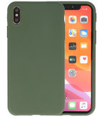 Bestcases 2.0 mm Telefoonhoesje Backcover iPhone Xs Max - Donker Groen