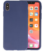 Bestcases 2.0 mm Telefoonhoesje Backcover iPhone Xs Max - Navy