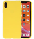 Bestcases 2.0 mm Telefoonhoesje Backcover iPhone Xs Max - Geel