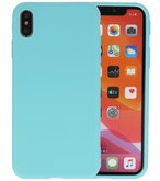 Bestcases 2.0 mm Telefoonhoesje Backcover iPhone X / iPhone XS - Turquoise