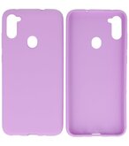 Color Backcover Telefoonhoesje voor Samsung Galaxy A11 - Paars