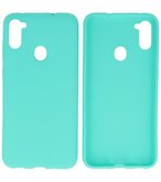 Color Backcover Telefoonhoesje voor Samsung Galaxy A11 - Turquoise