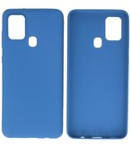 Color Backcover Telefoonhoesje voor Samsung Galaxy A21s - Navy