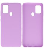 Color Backcover Telefoonhoesje voor Samsung Galaxy A21s - Paars