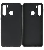 Color Backcover Telefoonhoesje voor Samsung Galaxy A21 - Zwart