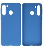 Color Backcover Telefoonhoesje voor Samsung Galaxy A21 - Navy