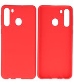 Color Backcover Telefoonhoesje voor Samsung Galaxy A21 - Rood