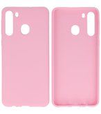 Color Backcover Telefoonhoesje voor Samsung Galaxy A21 - Roze