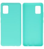 Color Backcover Telefoonhoesje voor Samsung Galaxy A41 - Turquoise