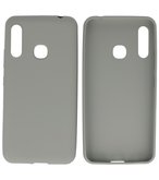 Color Backcover Telefoonhoesje voor Samsung Galaxy A70e - Grijs