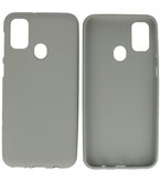 Color Backcover Telefoonhoesje voor Samsung Galaxy M31 - Grijs
