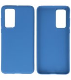 Color Backcover Telefoonhoesje voor Huawei P40 - Navy