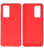 Color Backcover Telefoonhoesje voor Huawei P40 - Rood