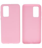 Color Backcover Telefoonhoesje voor Huawei P40 - Roze