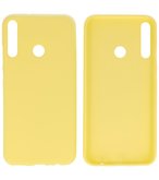 Color Backcover Telefoonhoesje voor Huawei P40 Lite E / Y7P - Geel